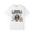 Dog Unavailable T-Shirt — 'Currently Overthinking a Leaf' Cute Border Collie Tee