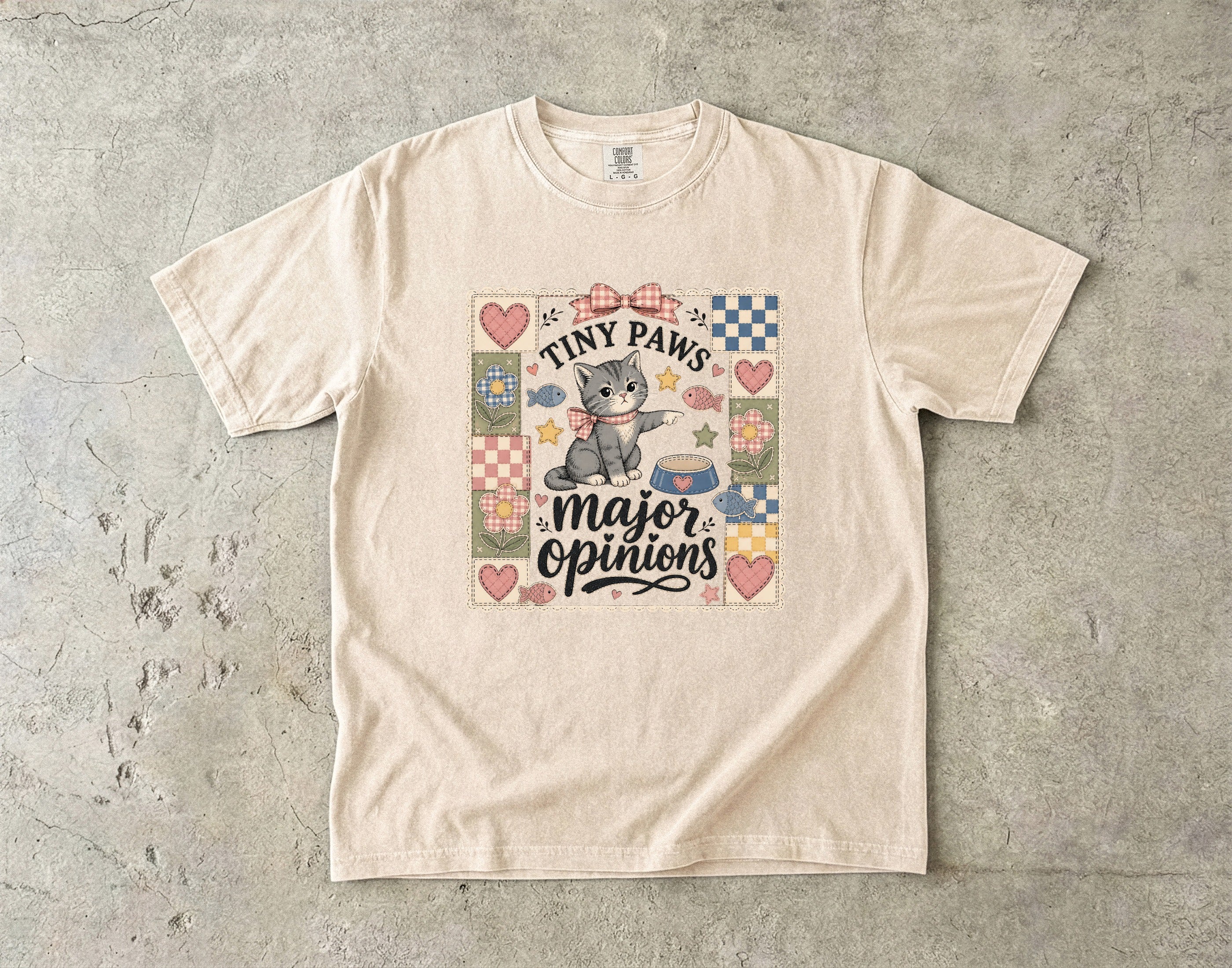 Tiny Paws Major Opinions T-Shirt