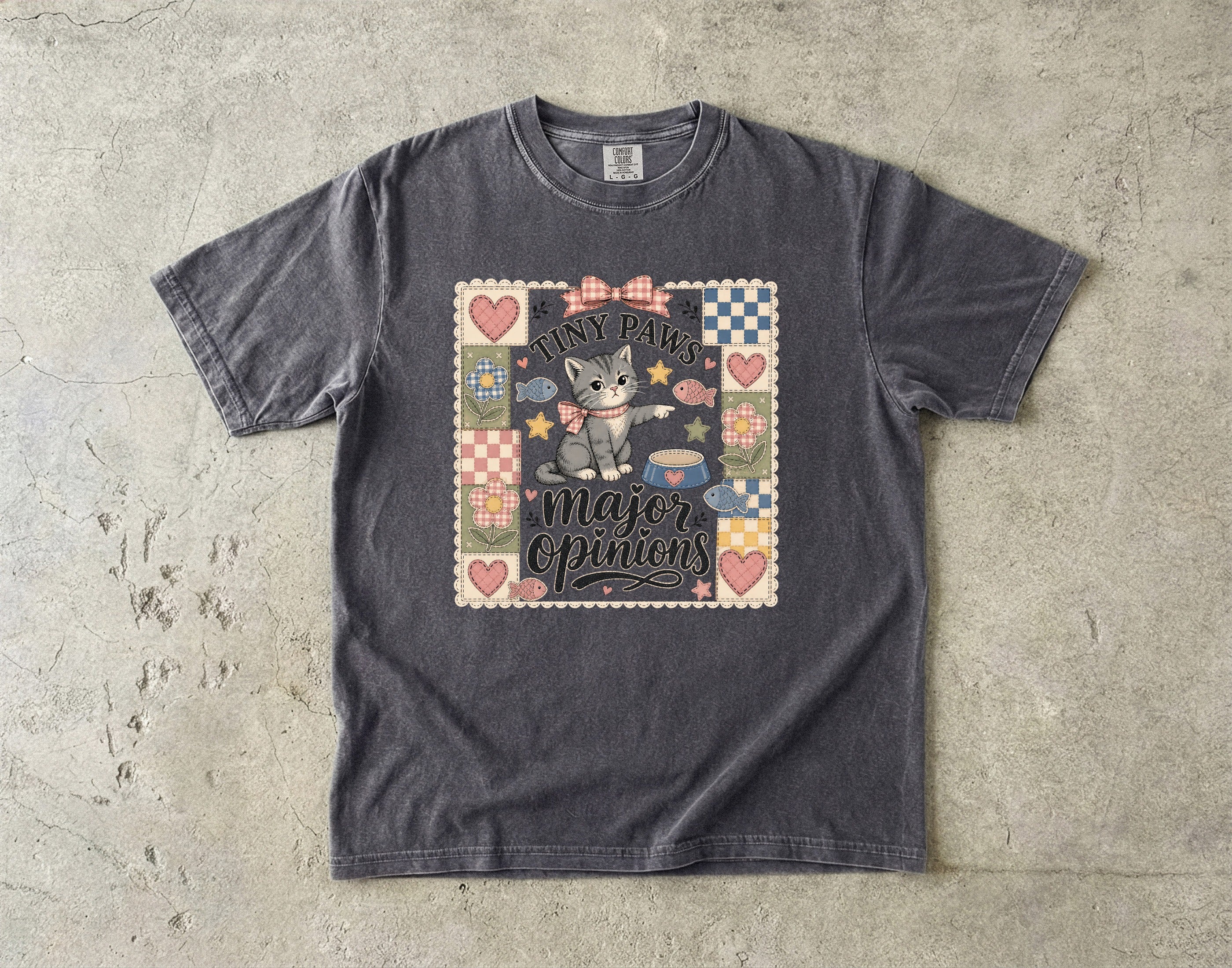 Tiny Paws Major Opinions T-Shirt