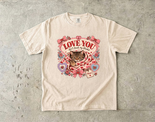 Cat Valentine T-Shirt — "Love You, Don't Break My Heart" Retro Floral Tee