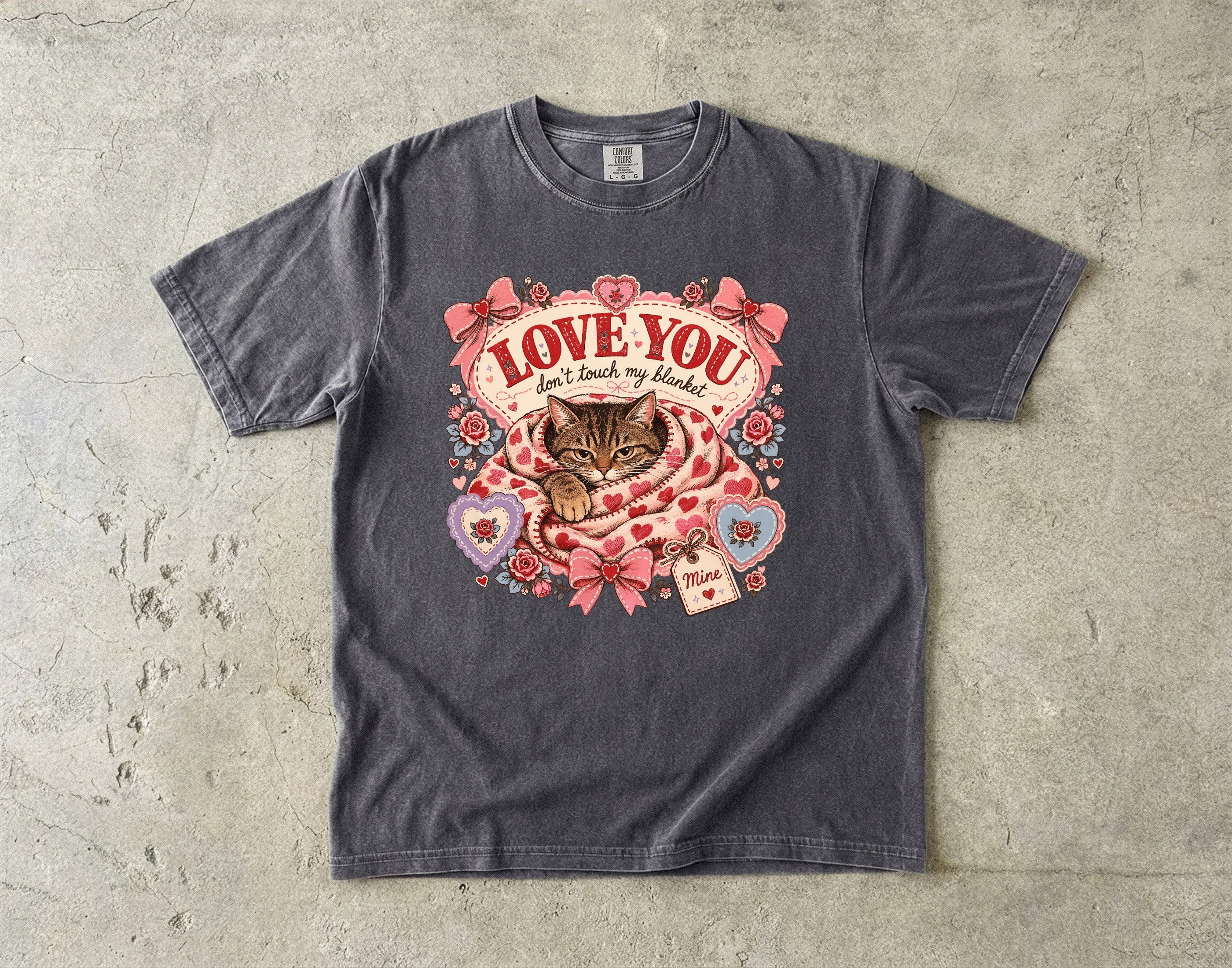 Cat Valentine T-Shirt — "Love You, Don't Break My Heart" Retro Floral Tee