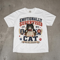Emotionally Supervised by My Cat T-Shirt — Funny Cat Lover Tee
