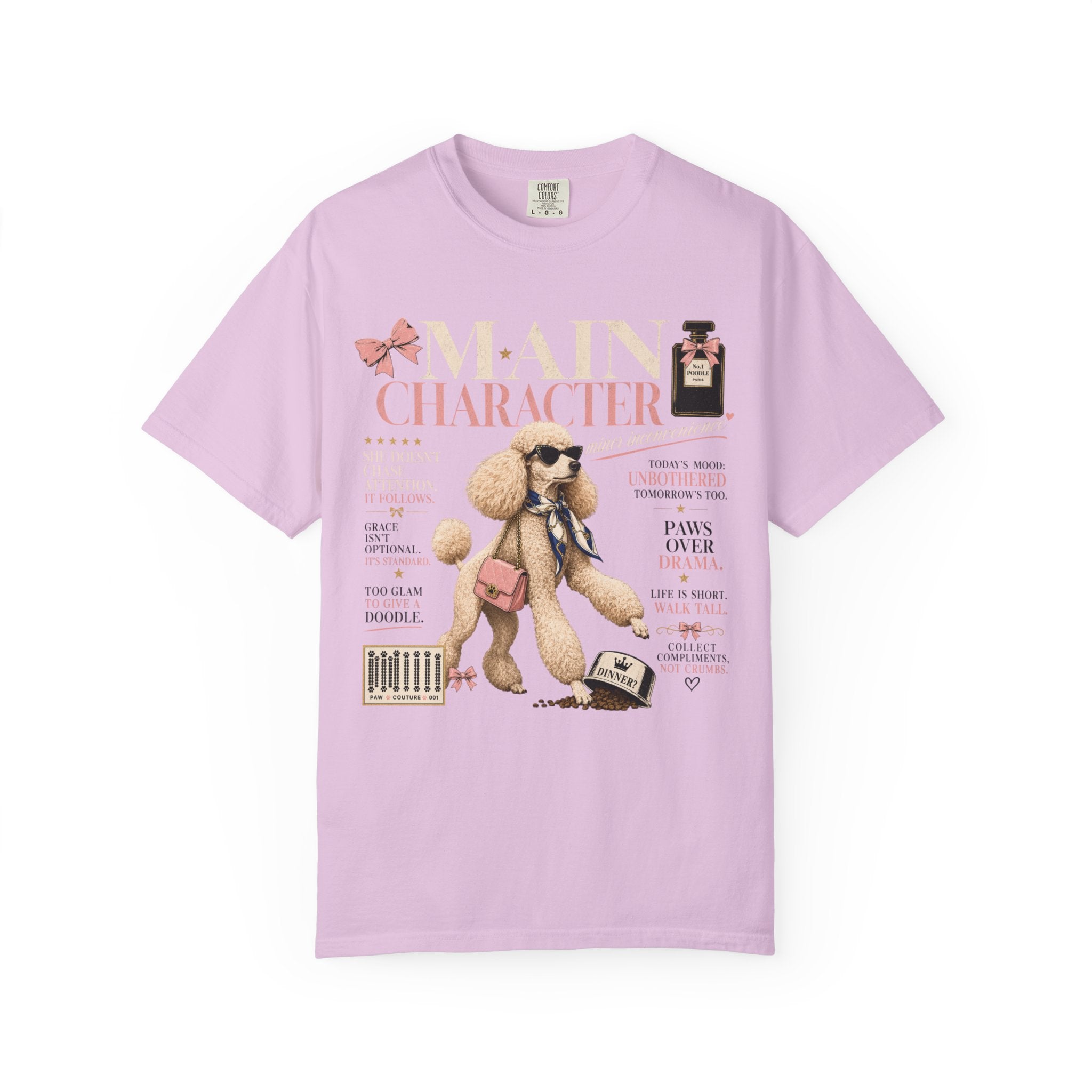 Main Character Poodle T-Shirt — 'Main Character' Fashion Tee