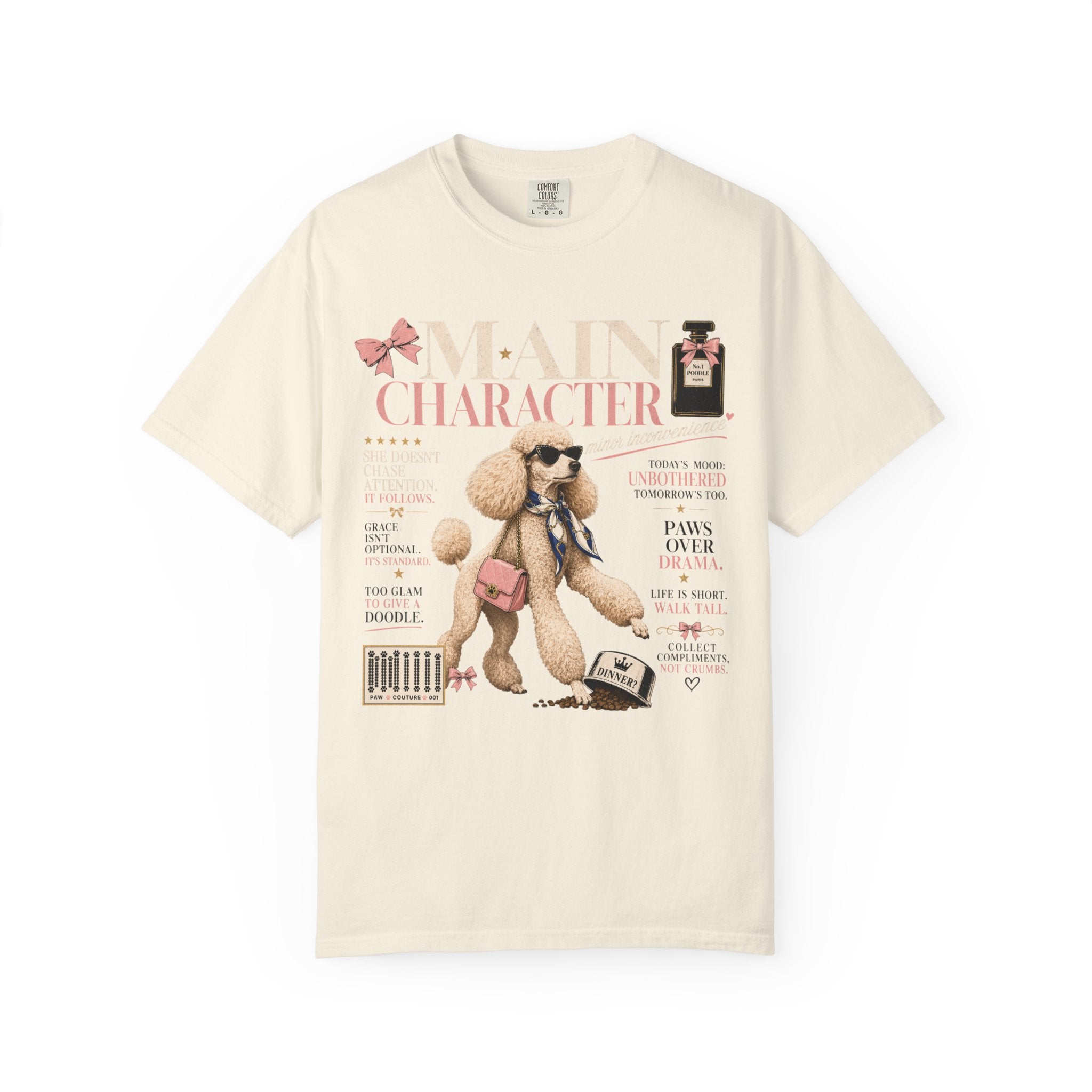 Main Character Poodle T-Shirt — 'Main Character' Fashion Tee